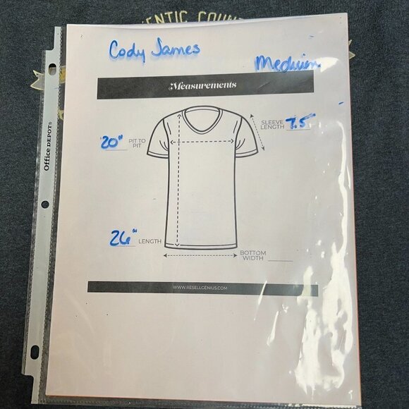 Men's Cody James True American Patriot Short Sleeve T Shirt. Size M - Picture 5 of 5